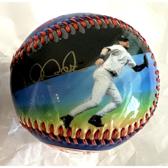 New York Yankees Derek Jeter Baseball Rare 2003 Fotoball Photo Ball Vintage NEW - Picture 4 of 11